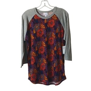 LuLaRoe Multicolor Floral Randy Top Size Large NWT